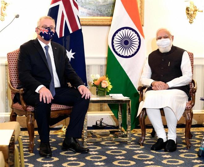 PM Modi meets Australian counterpart Morrison in US ahead of 1st in-person Quad Summit