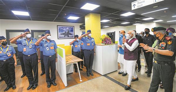 PM inaugurates defence offices, lashes out at Central Vista critics