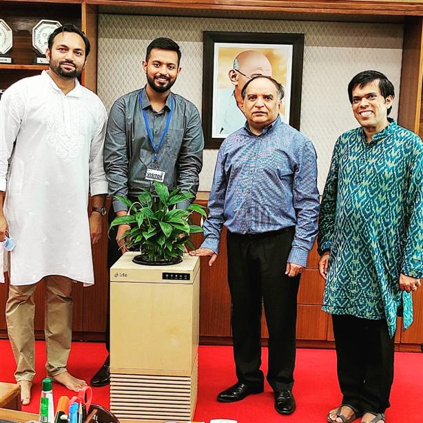IIT Ropar develops plant-based air purifier machine