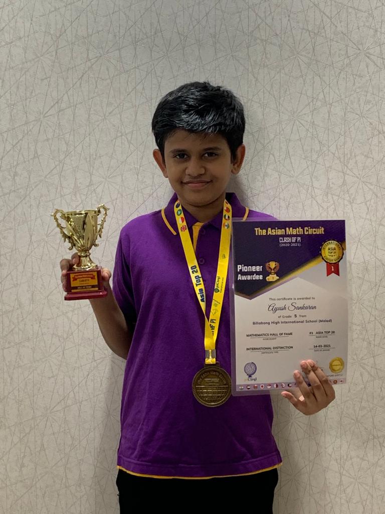 11-yr-old wins top position in Pi Asian Math Circuit