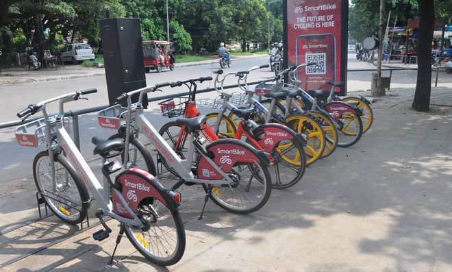 Smart bike rides not free anymore in Chandigarh, user count dips sharply