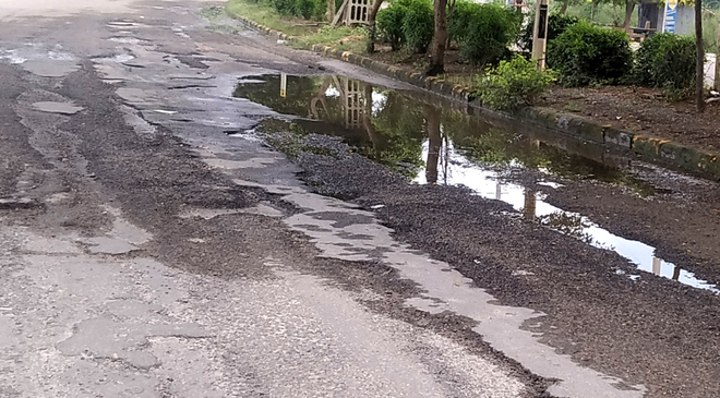 Hali lake Road in pathetic condition