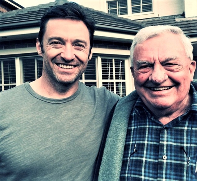 Hugh Jackman pays an emotional tribute to his late father