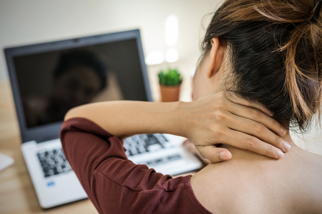 Amid pandemic, work from home becomes pain in the neck, literally