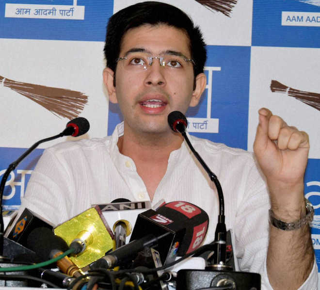 Tainted ministers belie Cong’s claims: Raghav Chadha