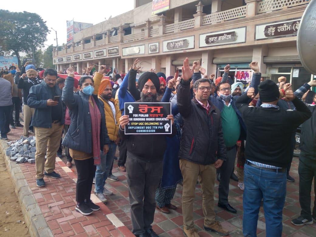 Punjab, Chandigarh teachers stage protest over denying of UGC pay scales