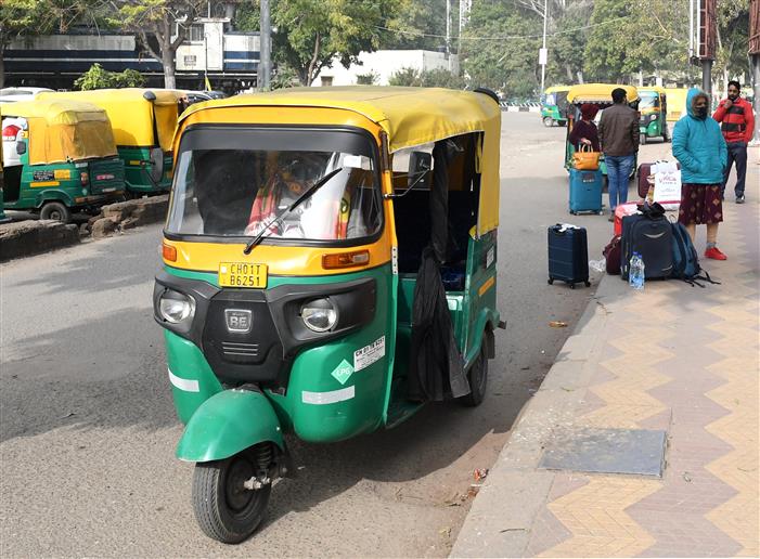 Sticker plan to make auto rides safer from Chandigarh railway station