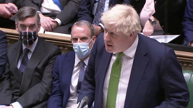 ‘In the name of God, go’: UK’s Johnson faces demands to resign