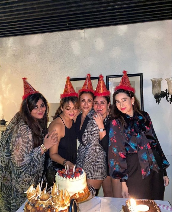 arora: Birthday hats, cakes & disco lights take over Amrita Arora's  midnight bash; Bebo & Malaika add glamour to the party - The Economic Times