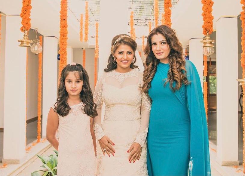 Raveena Tandon shares photos from her adopted daughter Chaya Tandon's church wedding on her anniversary