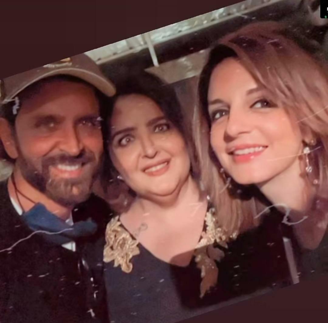 Sussanne Khan reunites with ex-husband Hrithik Roshan at his sister’s birthday party
