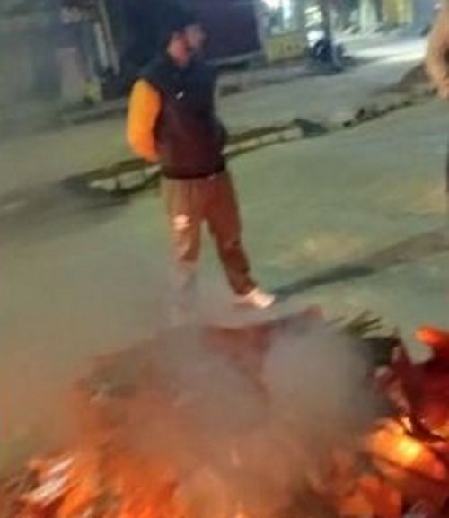BJP flags burnt, second incident in five days