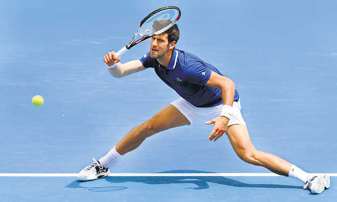 Novak Djokovic's double fault