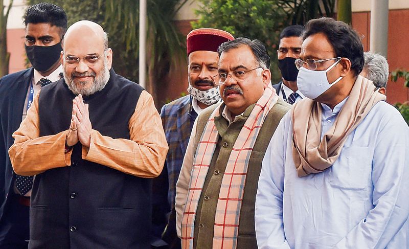 BJP announces pact with Apna Dal, Nishad Party, mum on seat-sharing