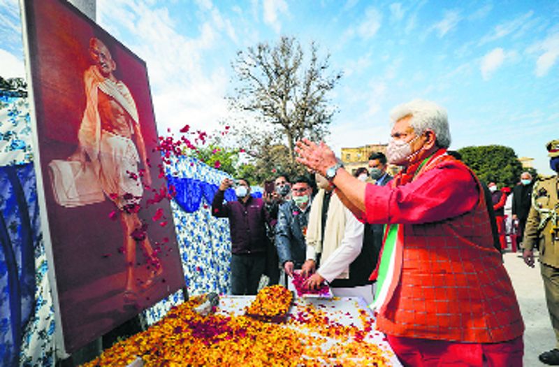 BJP trying to 'eliminate' Mahatma Gandhi's ideology, claims J&K Congress chief