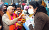 Manish Sisodia holds door-to-door campaign for Kunwar Vijay Pratap