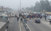 Guru Ravidas Tiger Force blocks highway in Jalandhar; demanding postponement of Punjab election