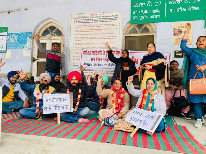 NHM workers' strike hits health services in Punjab