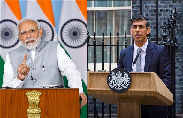 PM Modi speaks to Rishi Sunak, both agree on early conclusion of free trade agreement