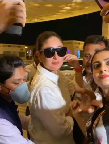 Kareena Kapoor Khan gets mobbed by fans, looks disturbed: video shows how  she handles it