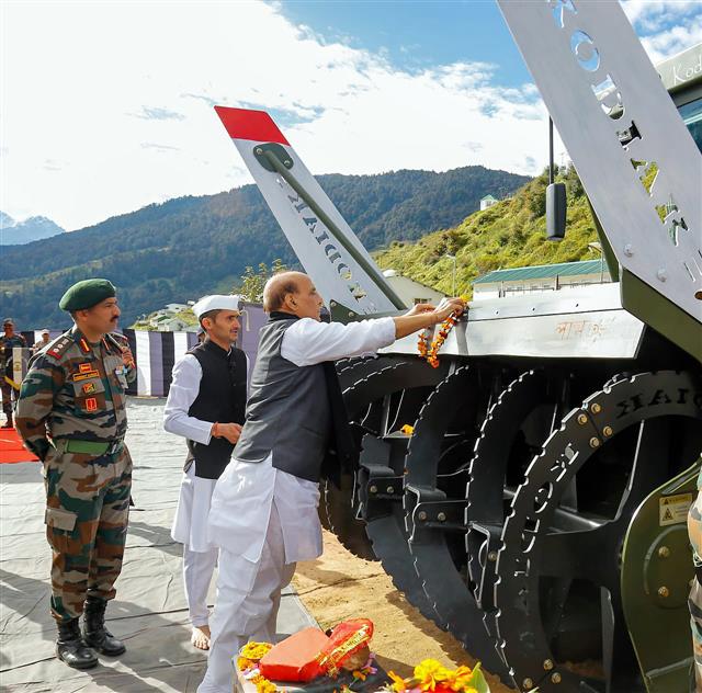 India gives befitting reply when threatened: Defence Minister Rajnath Singh