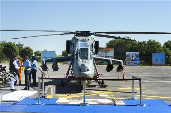 IAF inducts indigenously-built light combat helicopter