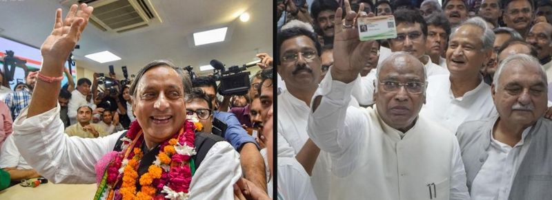 Congress chief poll: It's Kharge versus Tharoor