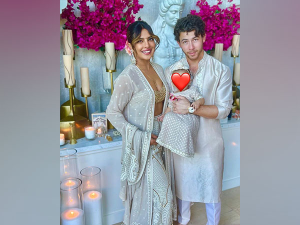 Priyanka Chopra, Nick Jonas twin as they celebrate 1st Diwali with daughter Malti Marie; see pics inside