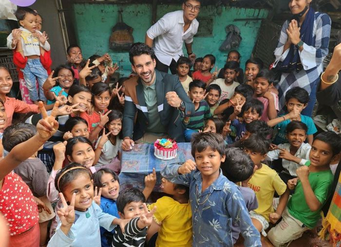 Abhishek Bajaj celebrates his birthday with underprivileged kids