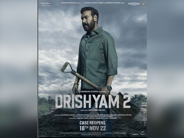 Ajay Devgn looks intense with shovel in hand in new poster of Drishyam 2