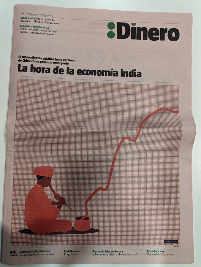 Spanish newspaper use snake charmer caricature to depict India’s economic growth, sparks outrage as Twitterati calls it racial slur