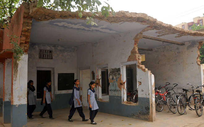 Repair of unsafe govt school buildings delayed in Faridabad
