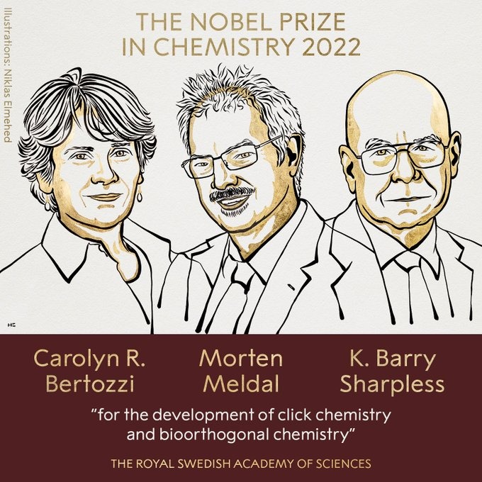 Nobel chemistry prize awarded to 3 for attaching molecules
