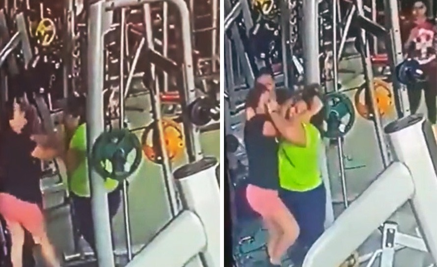 Watch: Women pull each other's hair as they fight over gym equipment, video goes viral