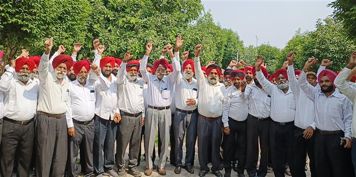 Veterans protest at DC office in Jalandhar, demand apology from govt
