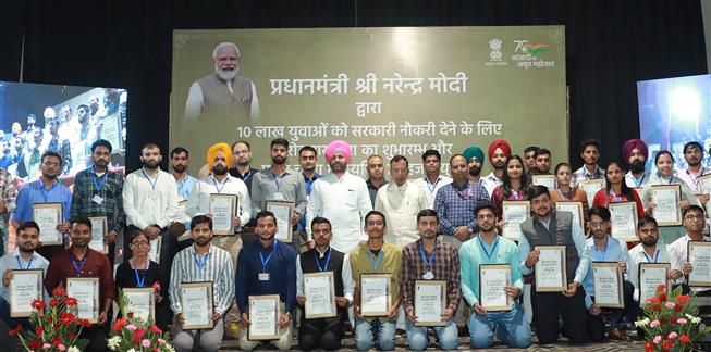 Ministers hand over job letters to 71 recruits at Centre’s ‘Rozgar Mela’