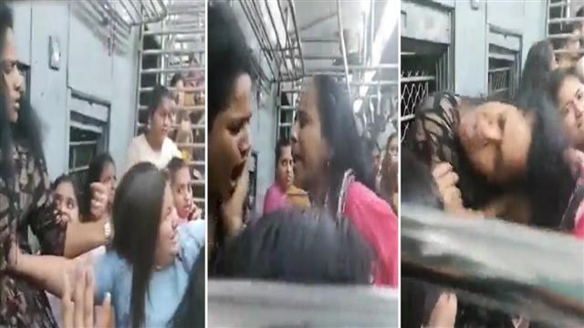 Watch: Women pull each other’s hair, hit cop during argument over seat inside Mumbai’s local train