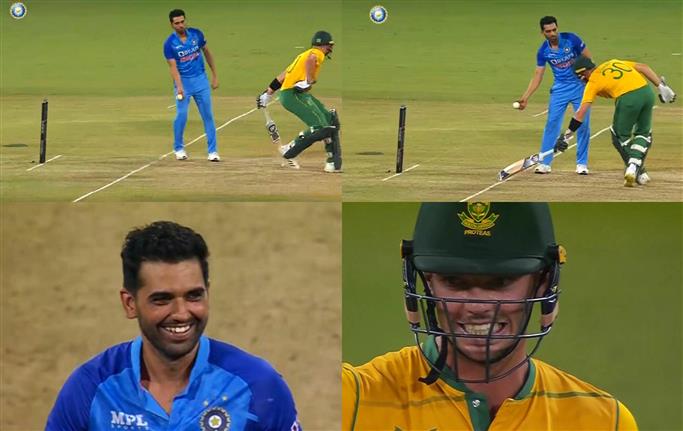 Deepak Chahar forgoes ‘Mankading’ South Africa batter Tristan Stubbs in 3rd T20I of series at Indore stadium; praises, memes pour in