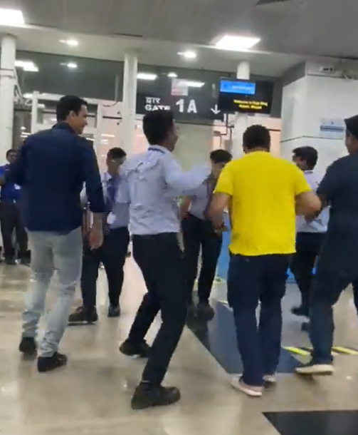 Watch: Crew, passengers groove to Garba tunes at Bhopal airport; video goes viral