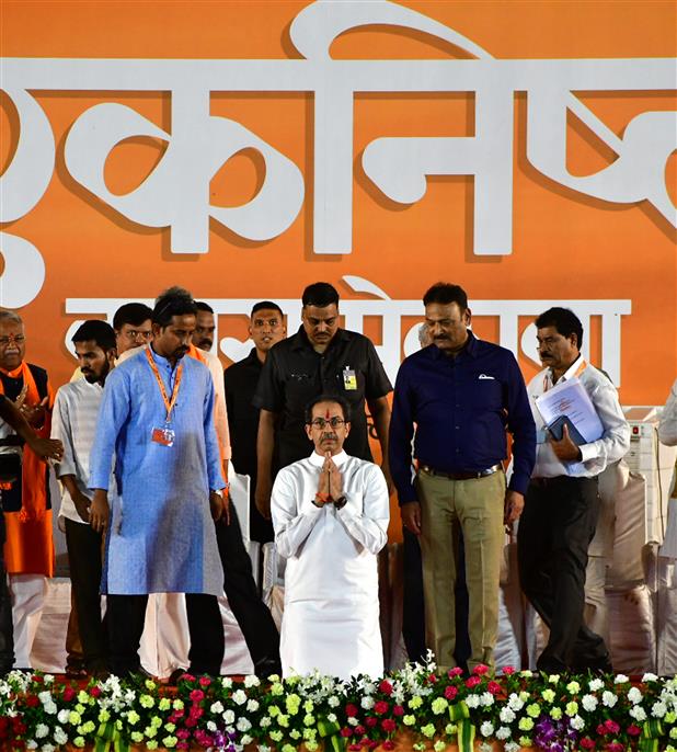 Stamp of traitor will always remain, Uddhav Thackeray tells Eknath Shinde at Dussehra rally; slams BJP