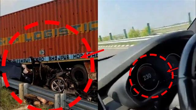 Video: 'Charo marenge' proved prophetic as BMW speeding at 230 kmph on Purvanchal expressway crashes; all four friends dead