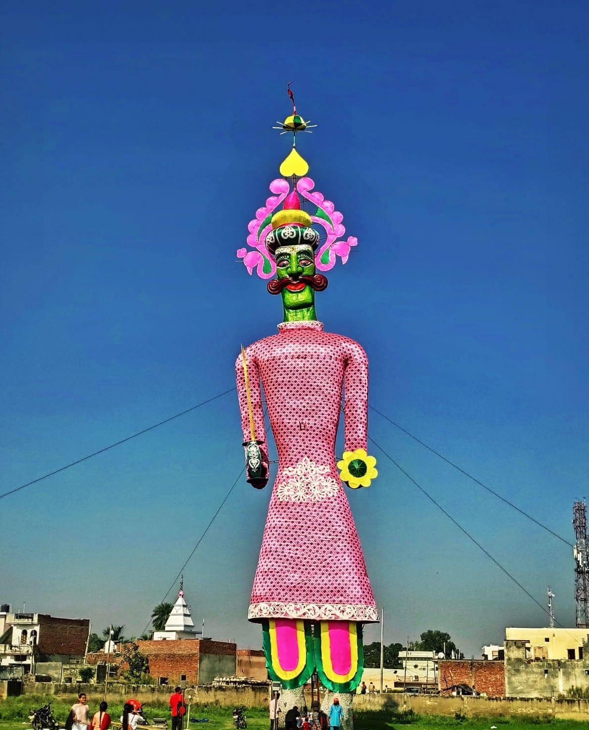 Ravana 'stands tall' at 125-ft at Barara ground this Dasehra