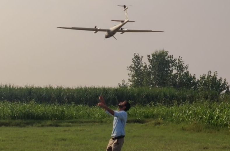 Drone service used to assess crop damage in Karnal district