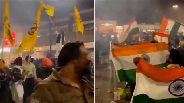 'Khalistani', Indian supporters clash in Canada on Diwali night