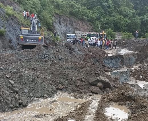 Cave-in incidents hamper traffic flow on Paonta Sahib-Shillai national highway
