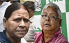 CBI chargesheets Lalu, Rabri Devi in land-for-jobs scam