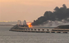 Crimea bridge blast damages key Russian supply route; 3 dead
