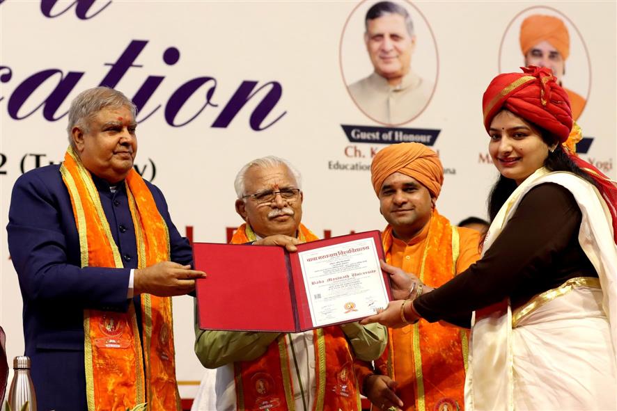India on rise like never before, says Vice President Dhankhar at Rohtak varsity convocation