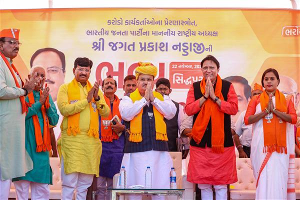 BJP flags Gujarati pride, pitches for strong law against 'love jihad'