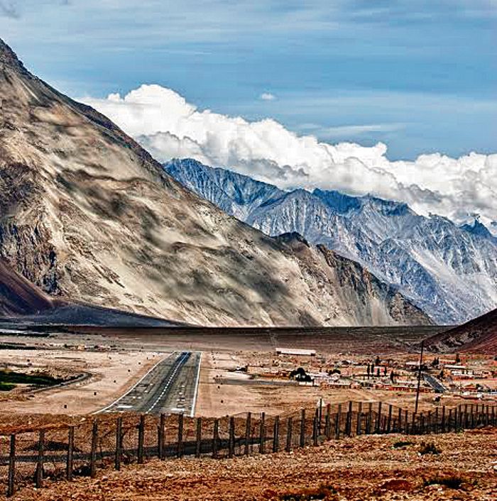 Land allotted to Thoise airfield in Nubra for civilian flight operations